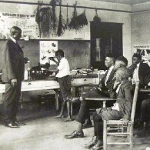 black male teacher teaching